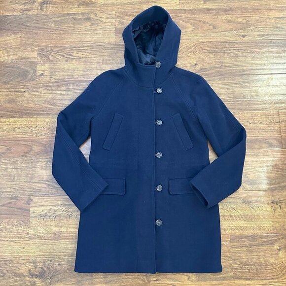 J. Crew stadium cloth wool peacoat - Picture 1 of 5